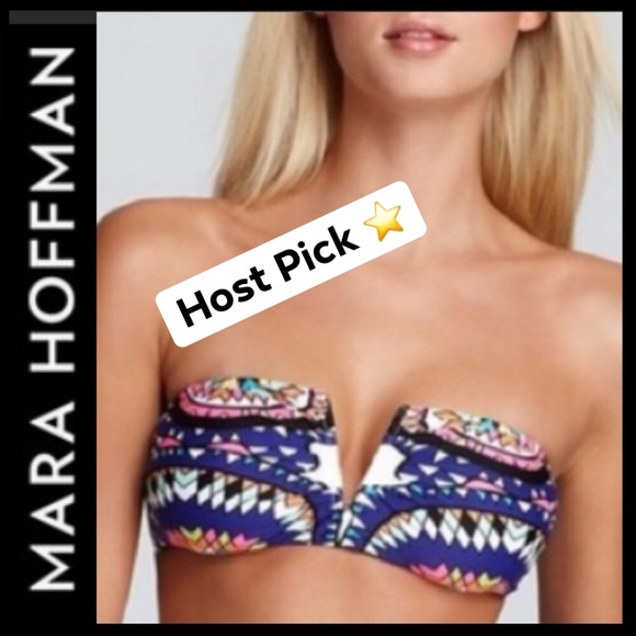 ⭐️SALE⭐️NWOT⭐️HP⭐️ Mara Hoffman Pow Wow V Bikini Top - Picture 1 of 9